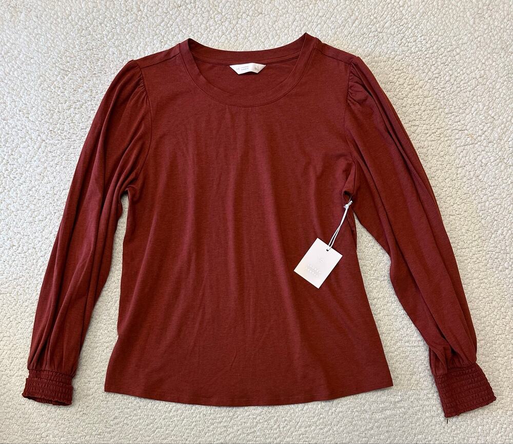 NWT* LC Lauren Conrad Womens Long Sleeve Blouse Large
